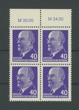 DDR ULBRICHT 936 Y x I DAS GUTE WZ Y ! OR-4er-BLOCK ** Mi 20.- m2428