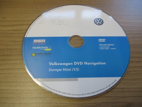 Navi Navigation DVD Karte Europe Deutschland 2008 VW Passat CC EOS 1T0051859D - Bild 2 von 9