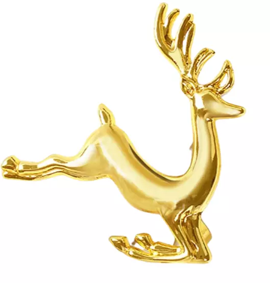 Gold reindeer napkin best sale rings
