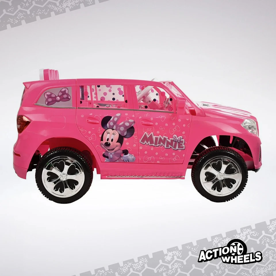 Coche de paseo Disney Minnie Mouse Mercedes GLS 12V a batería, edades 3+ Foto 2 de 4