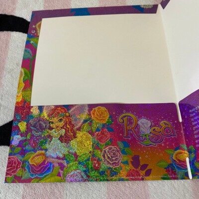 Lisa Frank Rosa Fairy Girl Shimmer Folder | eBay