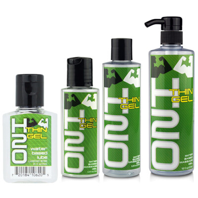 Elbow Grease H2O Thin Gel Water Based Massage Lubricant - Choose Size