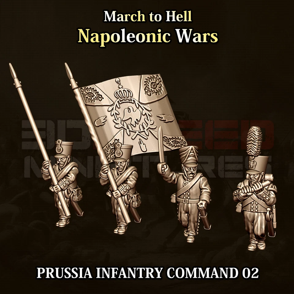 3DBREED Napoleonische Kriege - Preußische Armee 15mm Miniaturen für Tabletop & Wargaming