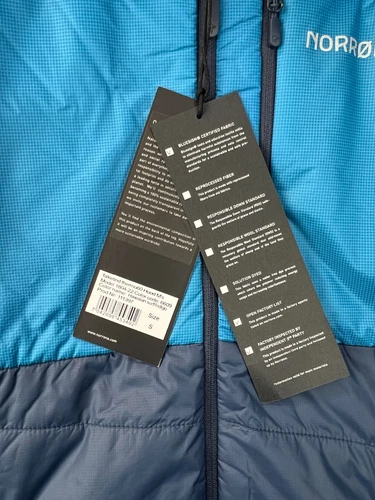 Norrona Mens Jacket Falketind Thermo60 Hooded Hawaiian Surf/Indigo Outdoor Small image 16