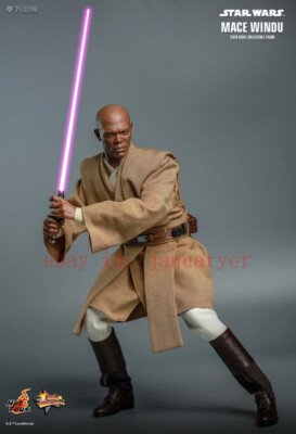 Perfect Hot Toys 1/6 Mms681 Star Wars Mace Windu Action Figure Toy