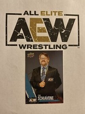 Tony Schiavone Signed AEW First Edition Upper Deck Trading Card IP AUTO
