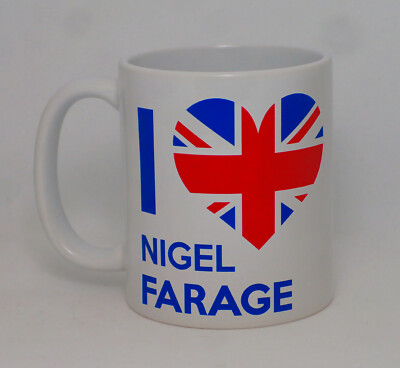 I Heart Nigel Farage Mug Reform Party Love Great Britain Brexit Gift ...