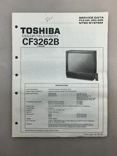 Toshiba CF3262B Original Service Manual Free Shipping