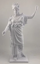 GREEK SCULPTURE ATHENA 9.8 INCH/250 MM, MUSEUM REPRODUCTION