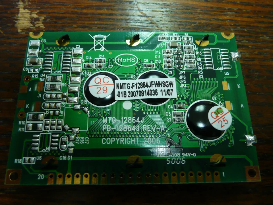 Microi Technology NMTG-F12864JFWHSGW  PB-12864J Rev A LCD Graphic  NEW - Image 2 of 3