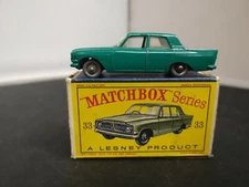 W729-MATCHBOX LESNEY No33B FORD ZEPHYR 6 MKIII AND BOX