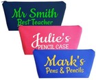 pencil case personalised with name teacher case  pupil school pencil case gift 