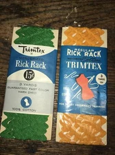 2 trimtex rick rack vintage packs