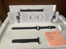 NEW Genuine Apple Brand Black Sport Band Fit Watch Size 42 44 45 49mm Authentic