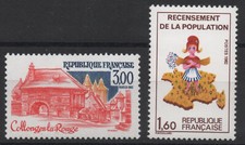 FRANCE 1982: N°2196/2202 COLLONGES-LA-ROUGE/RECENSEMENT POPULATION - NEUF** LUXE