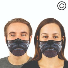 BULLDOG couples matching face masks - couple face mask  2 pcs 