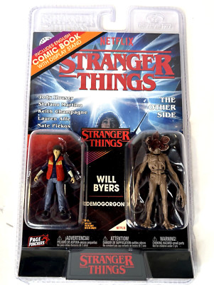 STRANGER THINGS Will Byers & Demogordon figures 3'' - includes Comic Book NEW