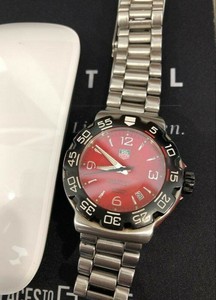 TAG HEUER FORMULA 1 RED WAC1113.JSO647 STEEL SWISS QUARTZ MENS WATCH- NO RESERVE | eBay