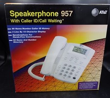 AT T 957 Single-Line Corded Phone System With Caller ID  Power Supply - NEW 