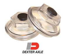 PAIR 2-7/8 Oil Bath Cap 21-35 Trailer Axle De...