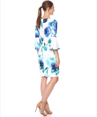 calvin klein peplum sheath dress Calvin Klein Women's Peplum Sheath Dress SZ 4