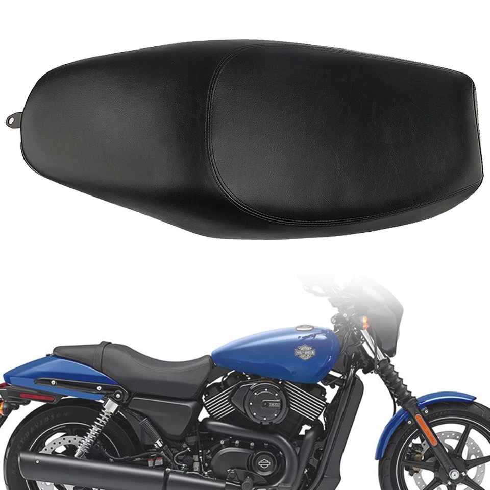Motorcycle Two-up DRIVER PASSENGER Seat For Harley Davidson Street 750 500 - Image 3 of 4
