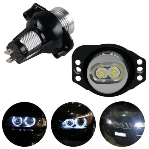 Fit For BMW E90 E91 2X LED Angel Eye Halo Ring Marker Light Lamp Bulb Error Free - Picture 4 of 11