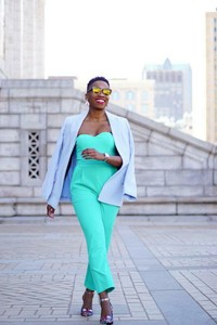 seafoam green jumpsuit