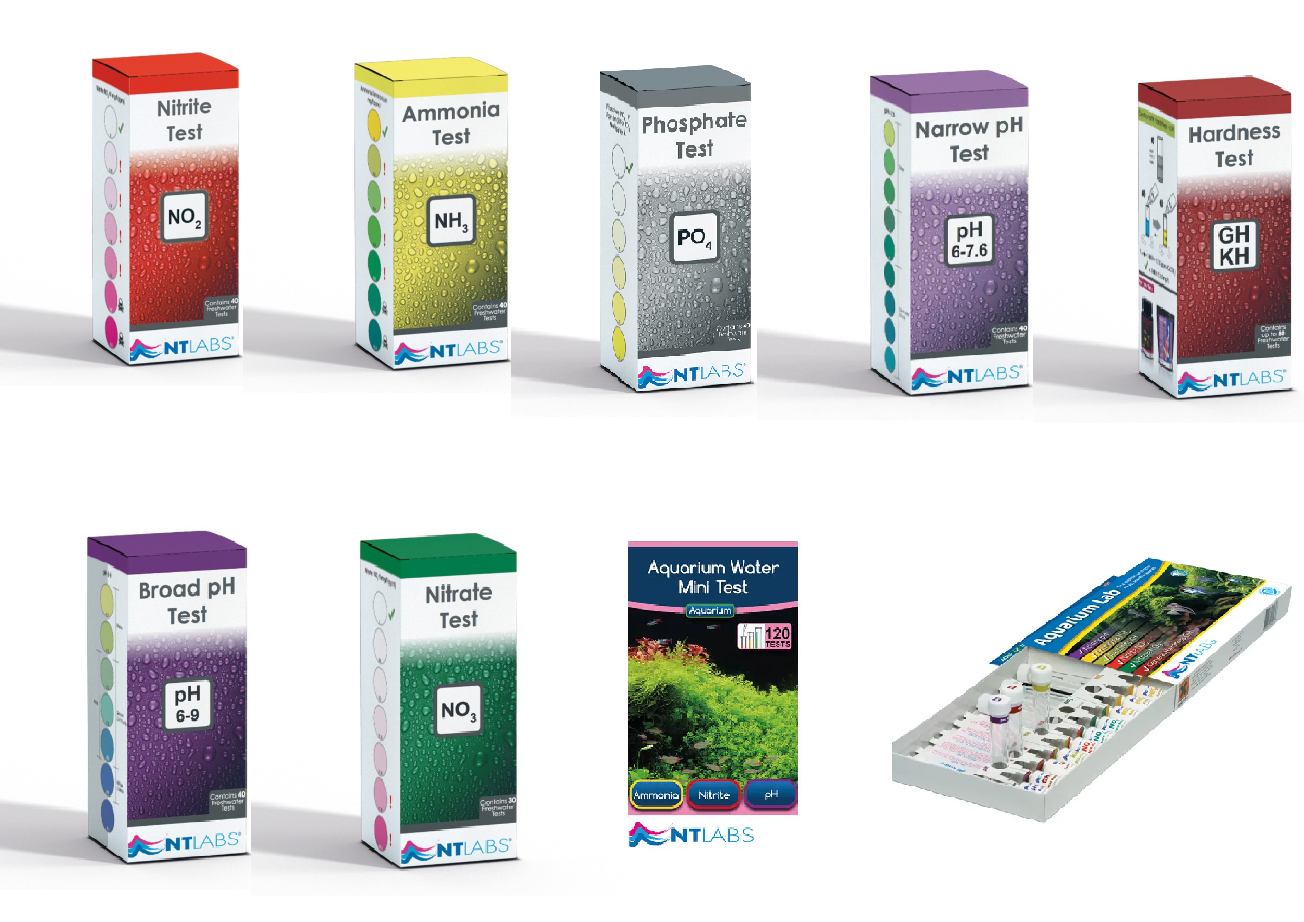 NT Labs Aquarium Test Kits Fish Tank Water Testing Set NO2 NO3 pH GH