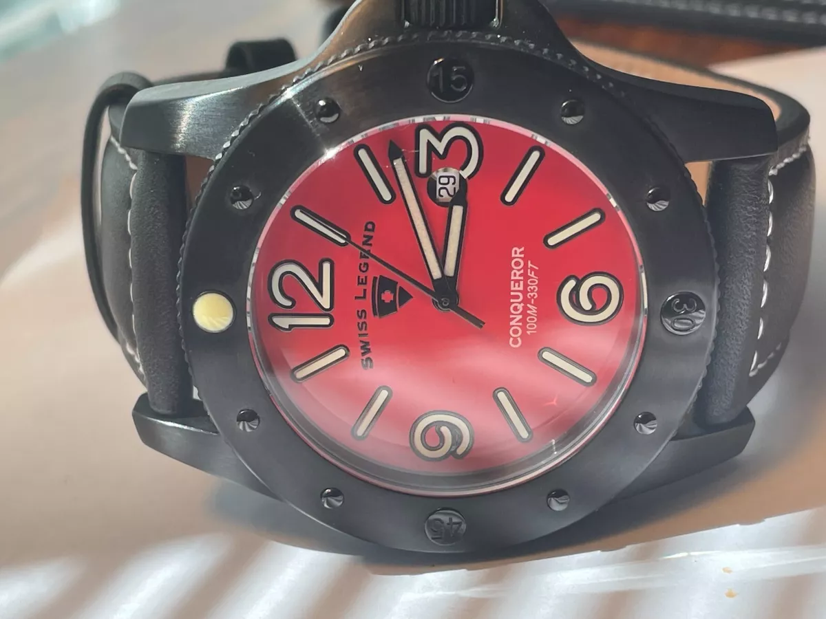 BRAND NEW Swiss Legend Conqueror 49mm Swiss Movement 330 Feet Water Resistant