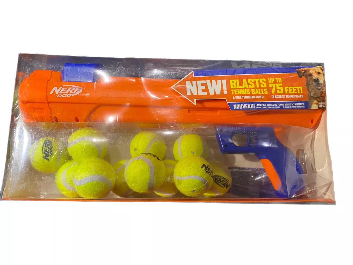 Nerf Dog 16” Tennis Ball Blaster Dog Toy with 3 Balls