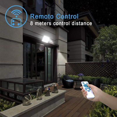 Faro Solare Faretto LED Solare Crepuscolare 100W-800W IP66 - Luce Bianca Fredda Per Esterni Illuminazione Esterna Solare 200W - Foto 11