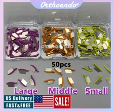 US 50x Diastema Wedges Dental Matrix Fender Prep Interproximal Wedge Guard L/M/S