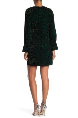 champagne maxi dress long sleeve Champagne Sparkle Long Sleeve Draped Waist Wrap Midi Dress – AX Paris US main image 1