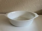 PYREX 043 1 1/2qt Oval Casserole Dish Milk White No Lid Vintage