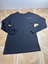 Tesla Long Sleeve Shirt Men’s M Black Authentic Tesla EV Cars With Logo