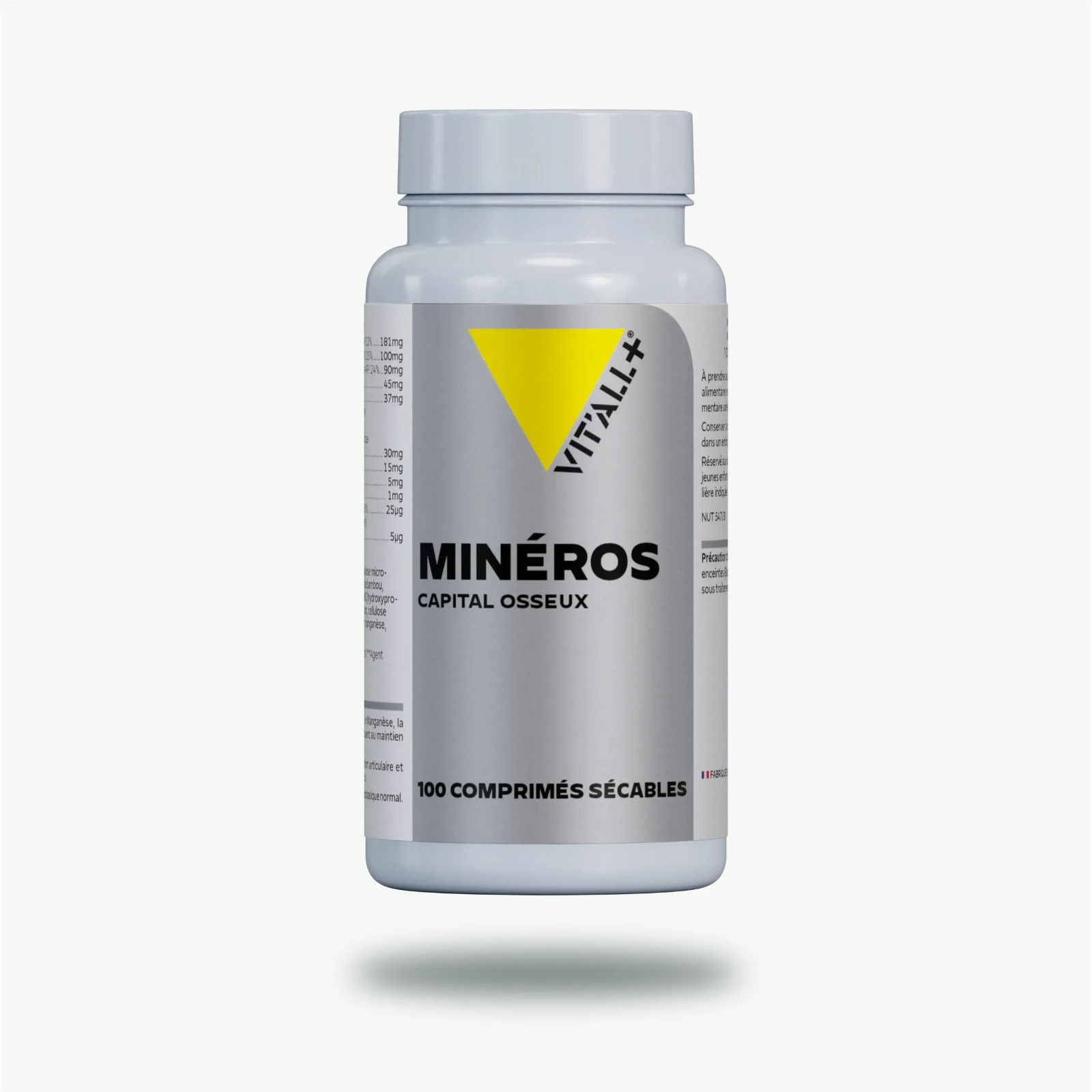Mineros Vitall+ 100 comprimés formule premium pour la protection du capital osseux