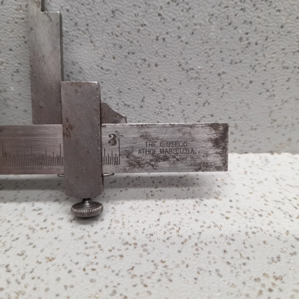 Vintage L.S. Starrett Co. Athol. Mass. USA Small Vernier Caliper - Image 3 of 4