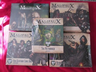 Malifaux Figure Lot New Sealed Core Boxes 3rd Ed The Returned, Zombies + More