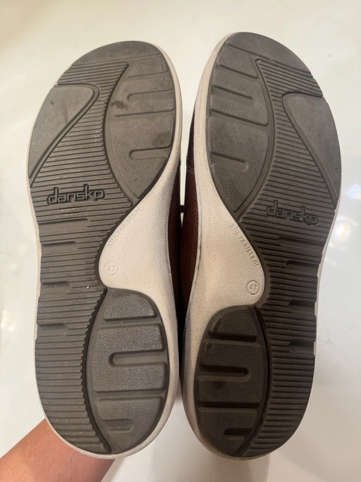 DANSKO Vaughn Marrón Guijarro Cuero Tenis Zapatos Informales Para Hombre EUR 47 US 14 Foto 3 de 4