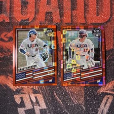 (2) 2026 Panini Stars & Stripes USA Prism GRADY EMERSON Pandora RED /39