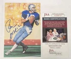 Roger Staubach Signed NFL HOF Goal Line Art Card GLAC COWBOYS JSA COA