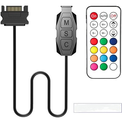 ARGB Controller Kit für PC RGB Gehäuselüfter SATA Power Lüfter Controller