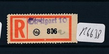 R6638) Behelfs / Not - Reco - Zettel : 14a Stuttgart 10 + hs "a"
