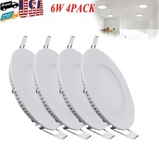 4Pack 4Inch LED Ceiling Lights Ultra-Thin Recessed Retrofits Kit 6000K Daylight