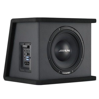 Alpine PWE-SB10, PWE 10'' Single Powered Wedge Subwoofer Enclosure - 450W