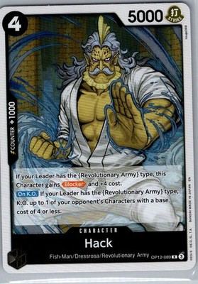 Hack OP12-089 English Legacy of the Master - One Piece Card - NM