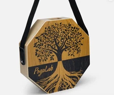 POGOLAB Two-tone Travel Cajon Portable Wooden Hand Drum with Adjustable Strap