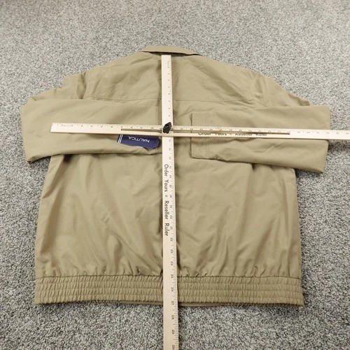 NEW Nautica Jacket Mens L Beige Performance Windbreaker Full Zip Outdoor Coat image 8