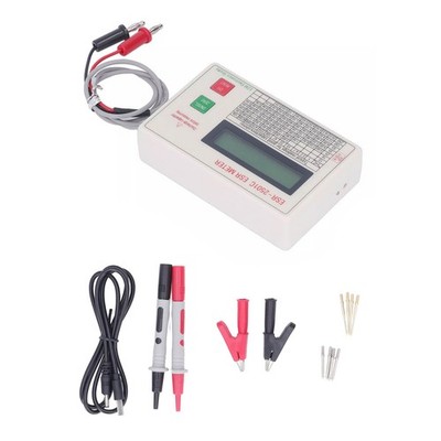 High Accuracy Smart Shutdown Handheld ESR DCR Capacitor Tester Capacitance Meter
